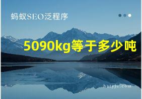 5090kg等于多少吨