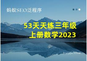 53天天练三年级上册数学2023