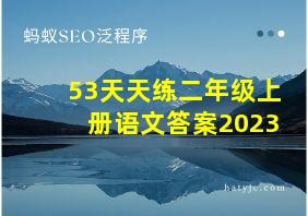 53天天练二年级上册语文答案2023