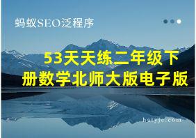 53天天练二年级下册数学北师大版电子版