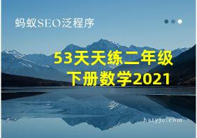 53天天练二年级下册数学2021