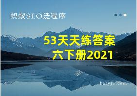 53天天练答案六下册2021