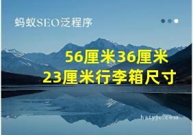 56厘米36厘米23厘米行李箱尺寸