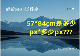 57*84cm是多少px*多少px???