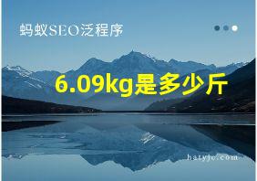 6.09kg是多少斤