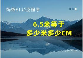 6.5米等于多少米多少CM