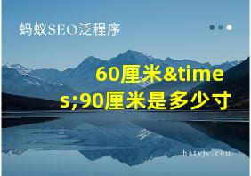 60厘米×90厘米是多少寸