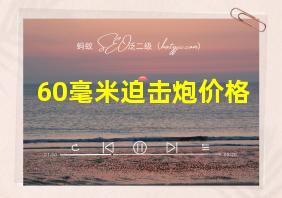 60毫米迫击炮价格