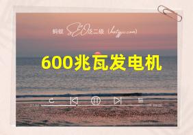 600兆瓦发电机