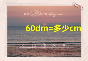 60dm=多少cm