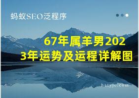 67年属羊男2023年运势及运程详解图