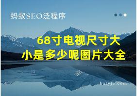 68寸电视尺寸大小是多少呢图片大全