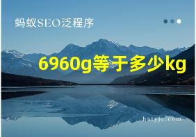 6960g等于多少kg