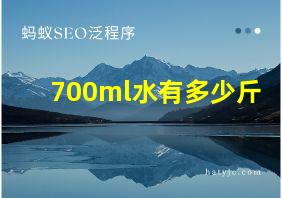 700ml水有多少斤