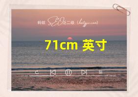 71cm 英寸