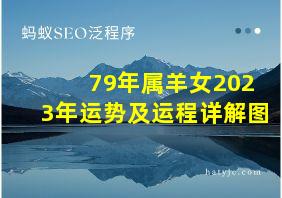 79年属羊女2023年运势及运程详解图