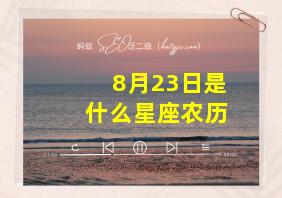 8月23日是什么星座农历