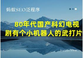 80年代国产科幻电视剧有个小机器人的武打片