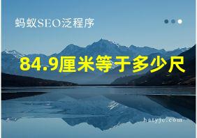 84.9厘米等于多少尺