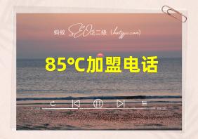 85℃加盟电话