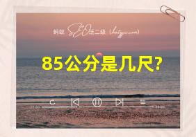 85公分是几尺?