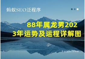 88年属龙男2023年运势及运程详解图