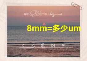 8mm=多少um