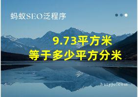 9.73平方米等于多少平方分米