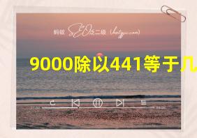 9000除以441等于几