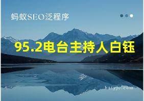 95.2电台主持人白钰