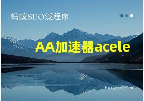 AA加速器acele