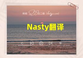 Nasty翻译