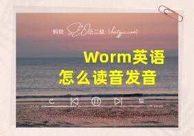 Worm英语怎么读音发音