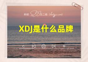 XDJ是什么品牌