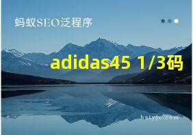 adidas45 1/3码