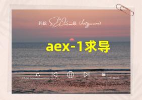 aex-1求导