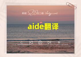 aide翻译