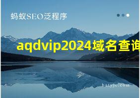 aqdvip2024域名查询ip