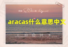 aracas什么意思中文