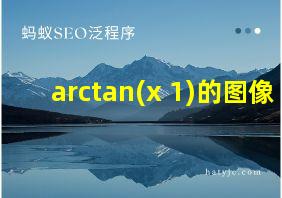 arctan(x+1)的图像