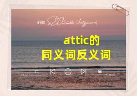 attic的同义词反义词