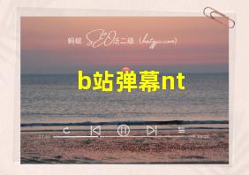 b站弹幕nt