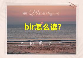 bir怎么读?