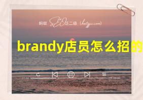 brandy店员怎么招的