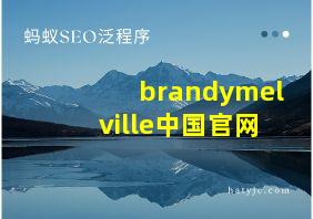 brandymelville中国官网