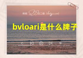 bvloari是什么牌子