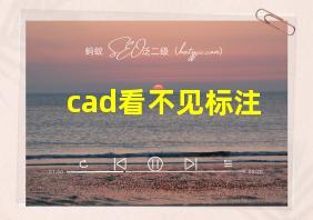 cad看不见标注