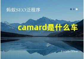 camard是什么车