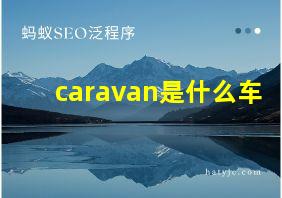 caravan是什么车