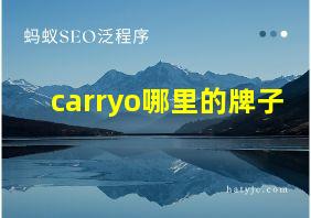 carryo哪里的牌子